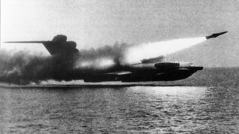 Illustration for article titled This "Caspian Sea Monster" Was a Giant Soviet Spruce Goose